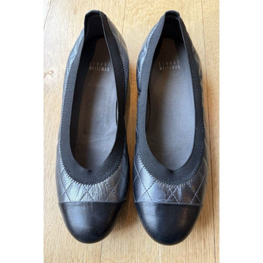 Stuart Weitzman Ballet Flats Women’s Size 7 B/silver Leather Slip-On
